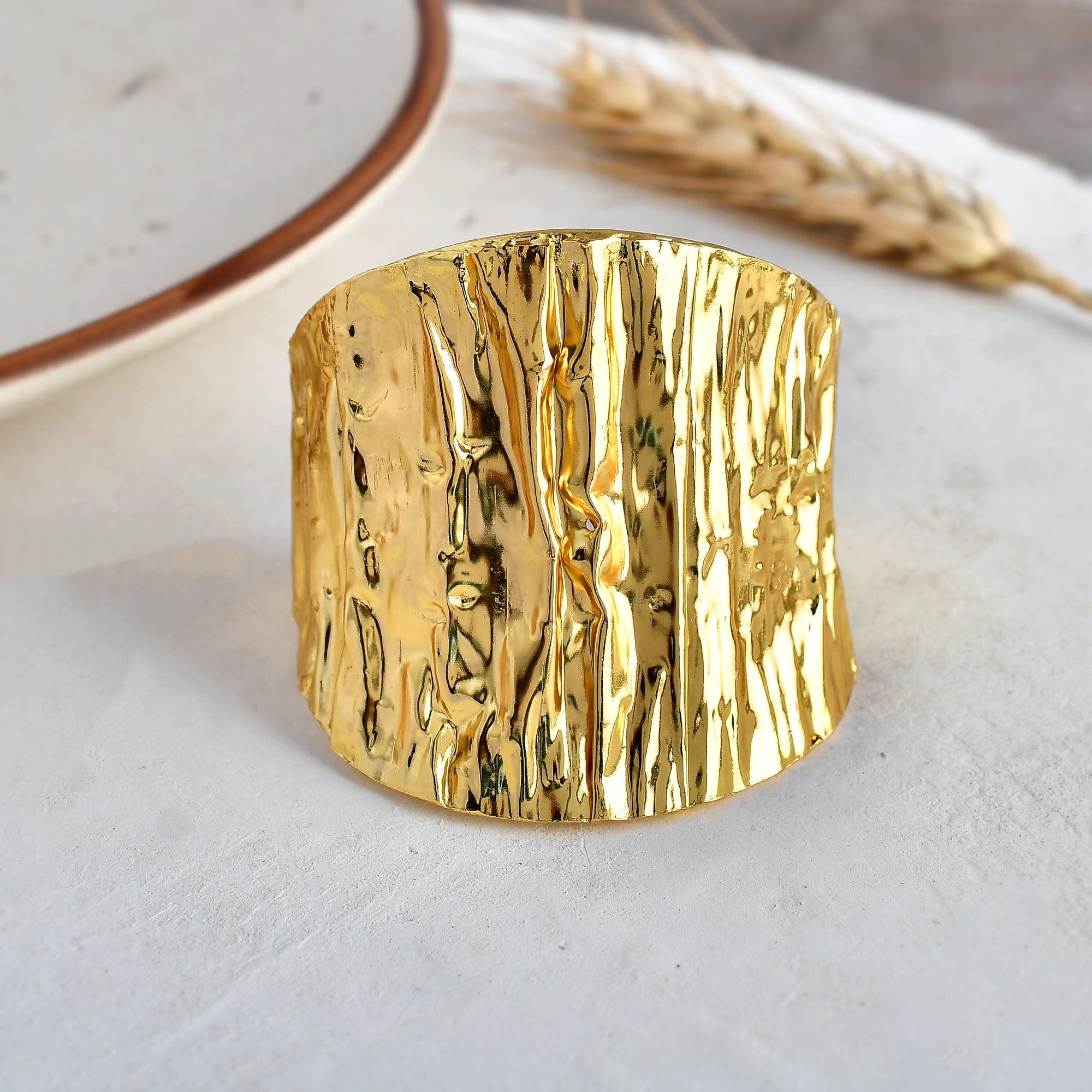 Bold Hammered Statement Cuff - Zuriijewels