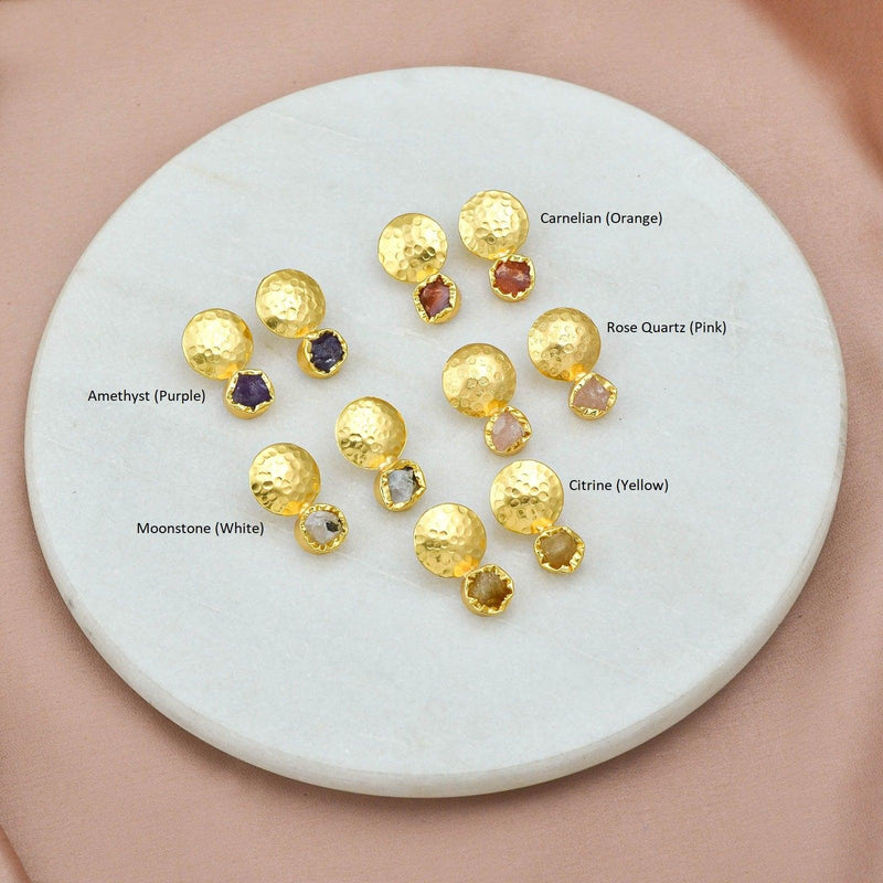 Textured Stud Earring - Zuriijewels