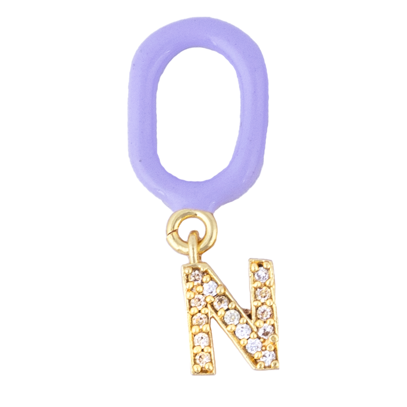 N Enamel Earring