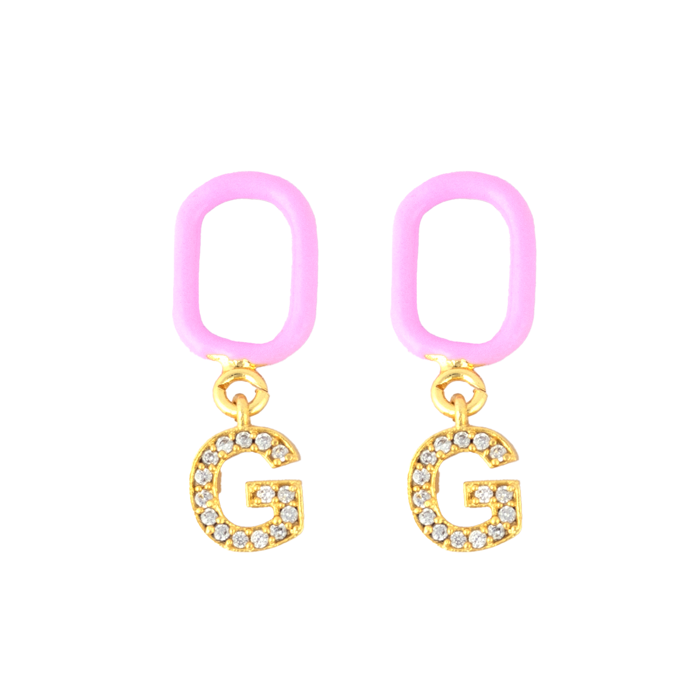 G Enamel Earring