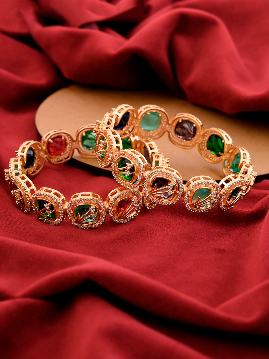 Multicolor Stone C.Z Bangle