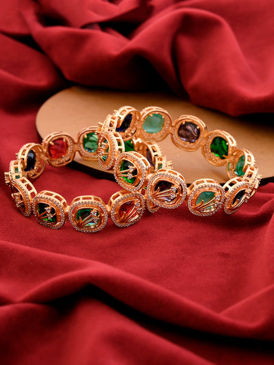 Multicolor Stone C.Z Bangle