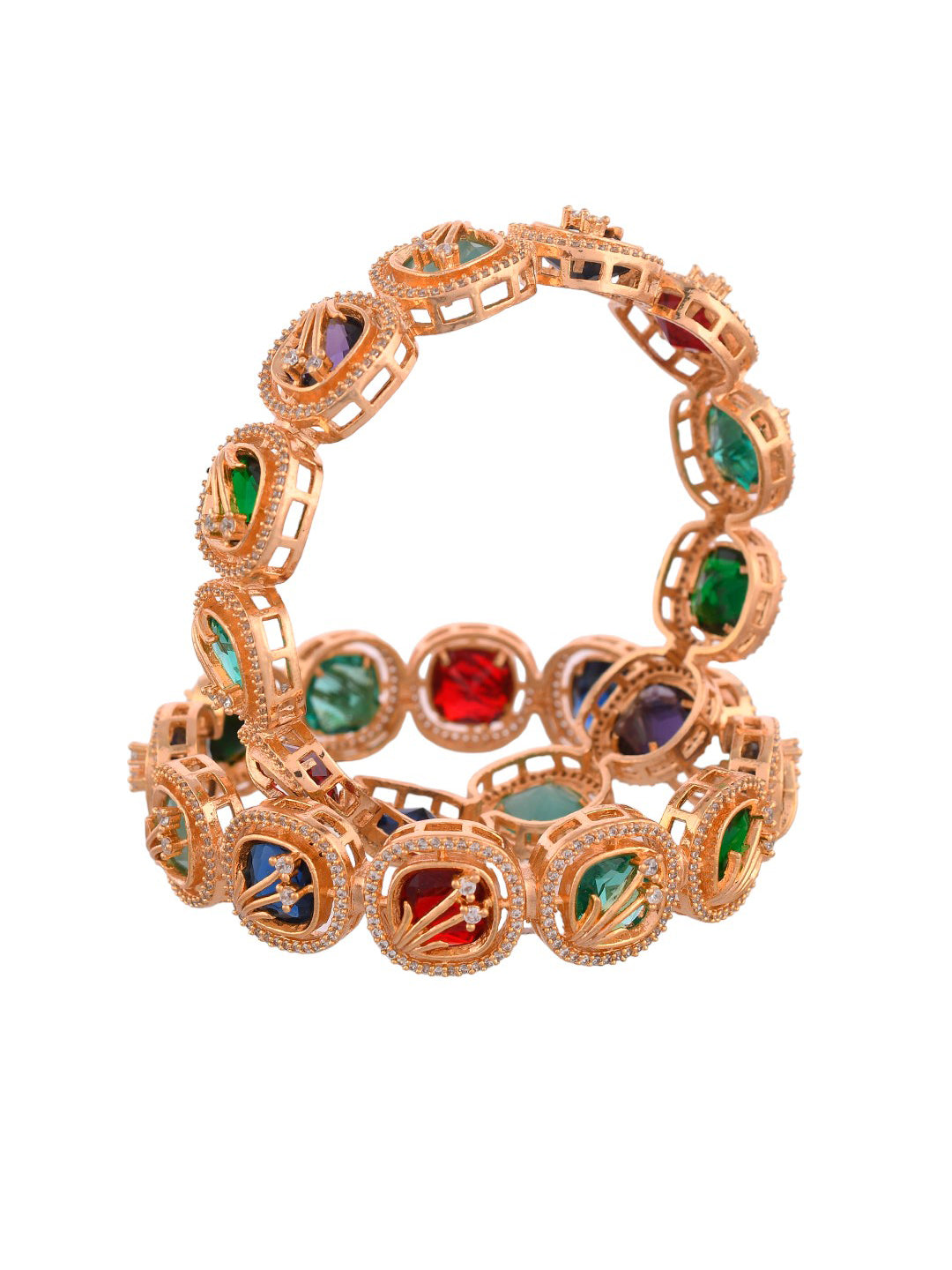 Multicolor Stone C.Z Bangle