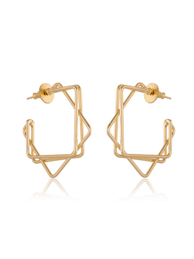 Square in Square Earring