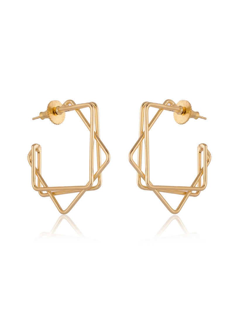 Square in Square Earring
