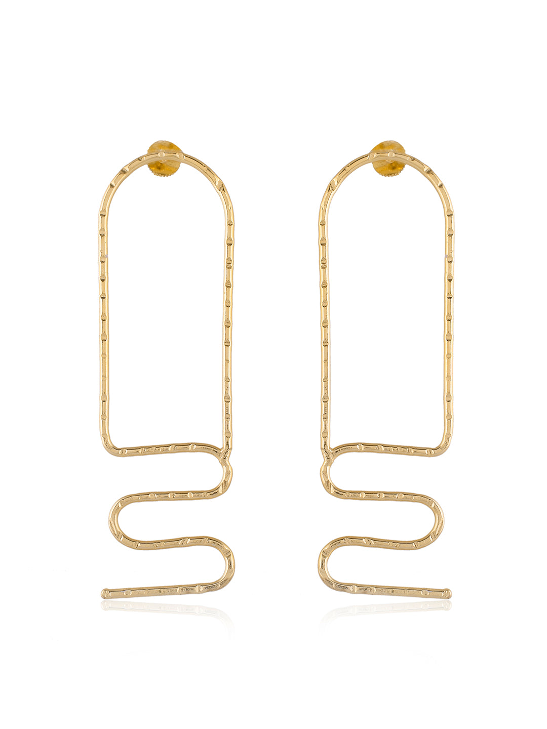 Elongated Wave Earring