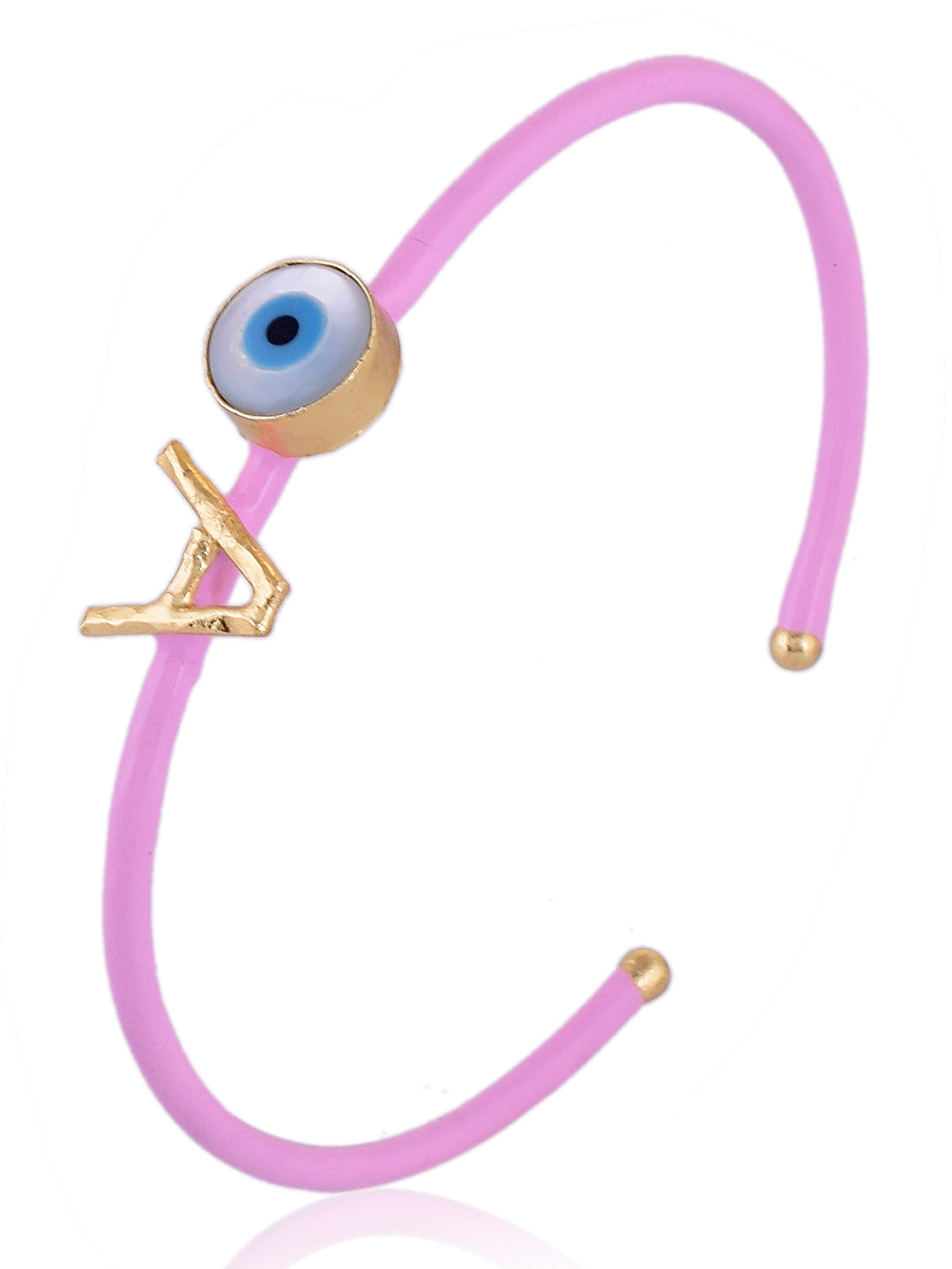 Plain Evil Eye Enamel Cuff