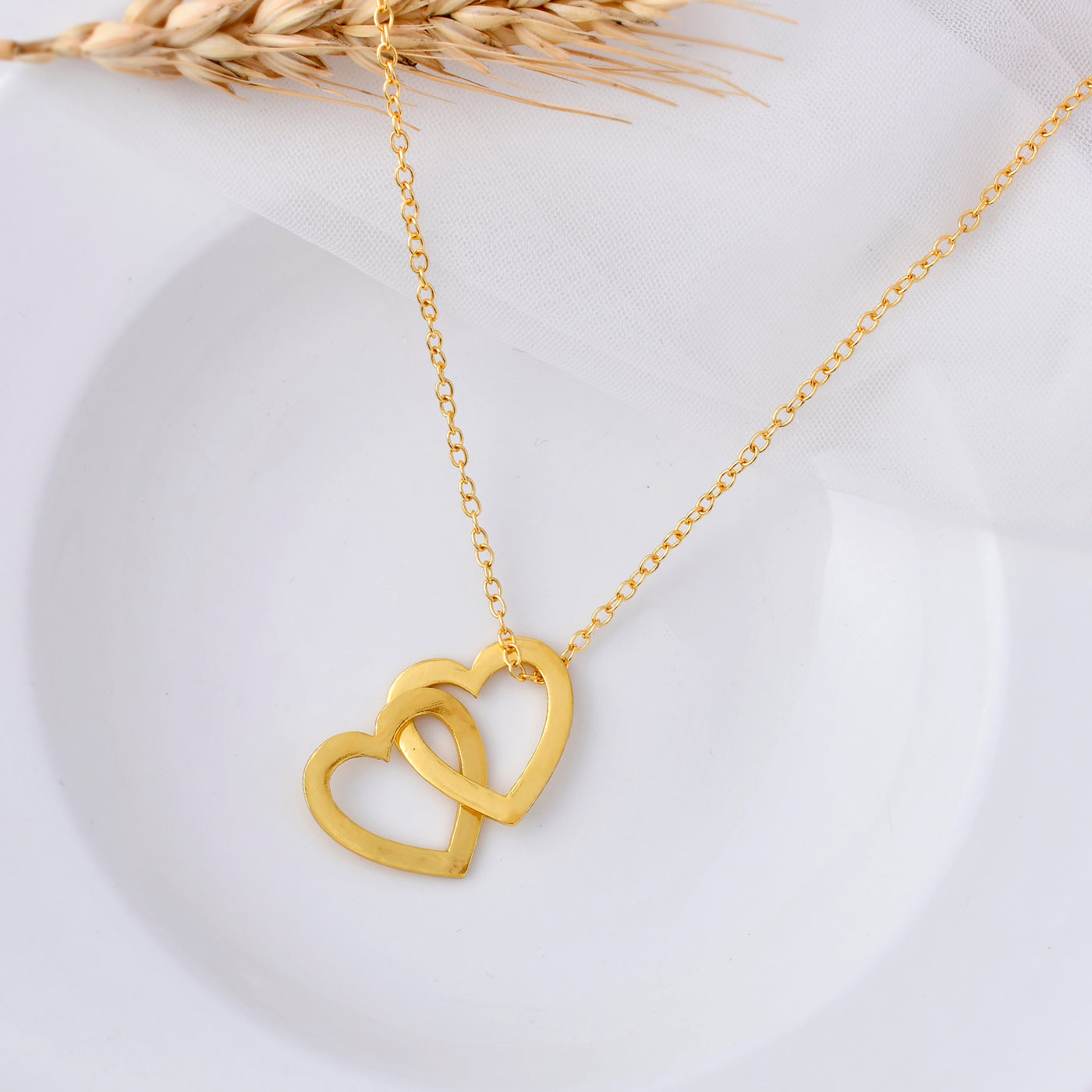 Plain Heart-in-Heart Pendant