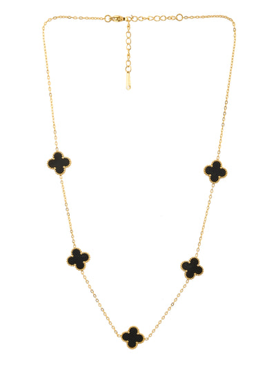 CLOVER LONG CHAIN NECKLACE