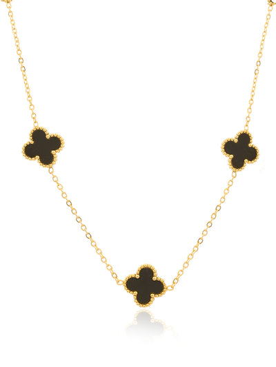 CLOVER LONG CHAIN NECKLACE