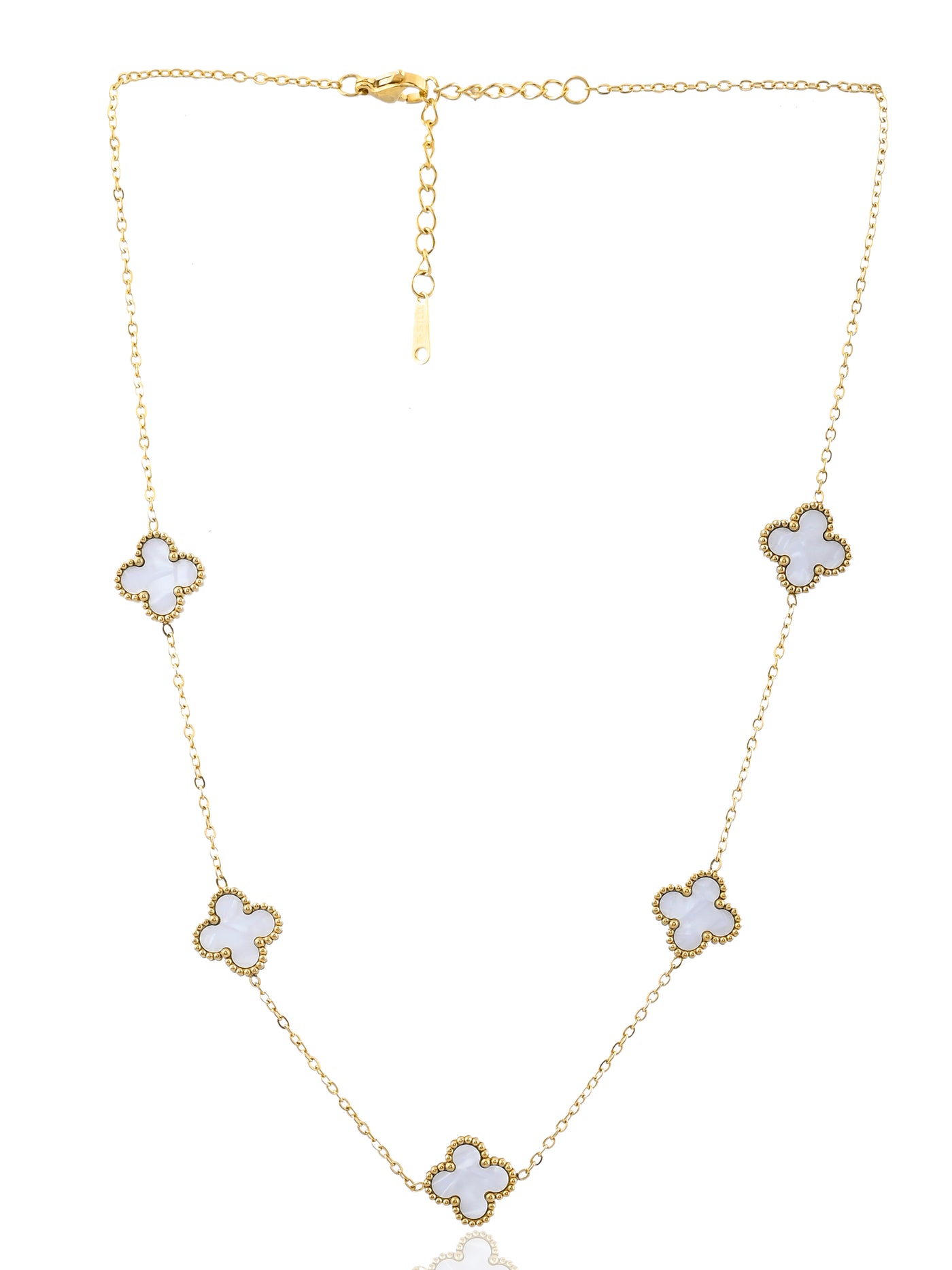 CLOVER LONG CHAIN NECKLACE