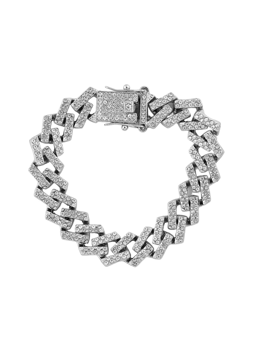 CUBAN CZ MENS BRACELET