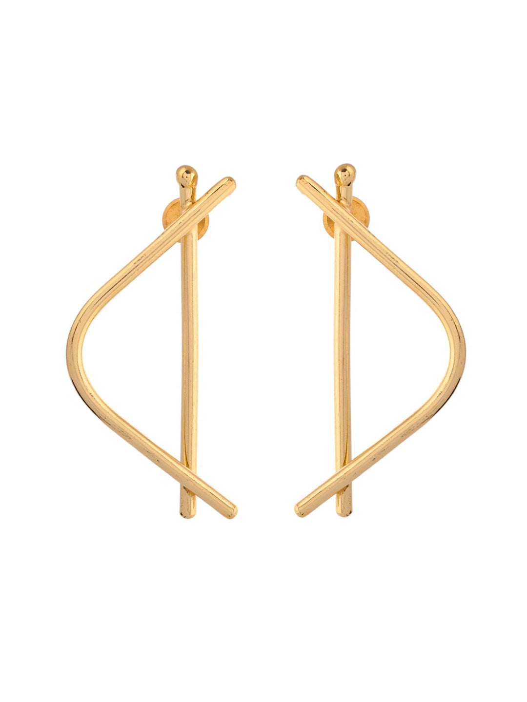 D Shaped Earrings