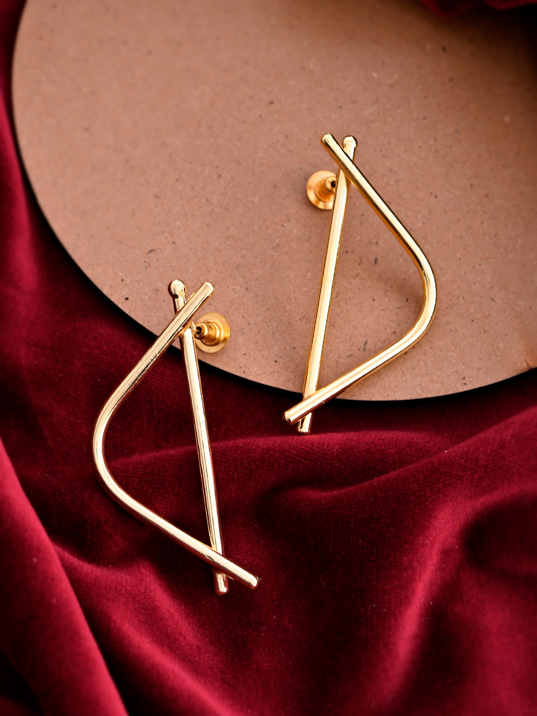 D Shaped Earrings