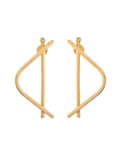 D Shaped Earrings