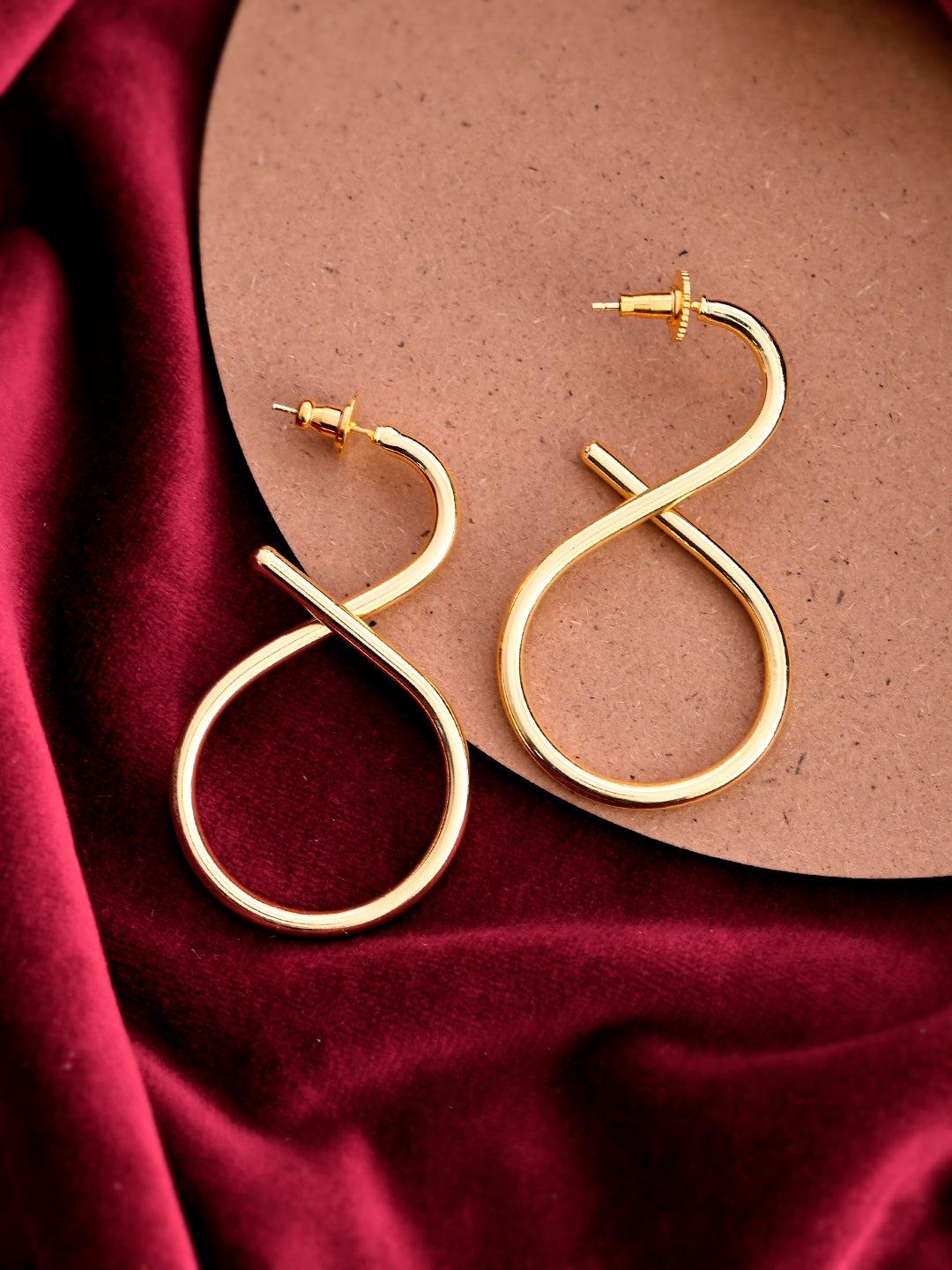 Elongated S Shaped Earrings