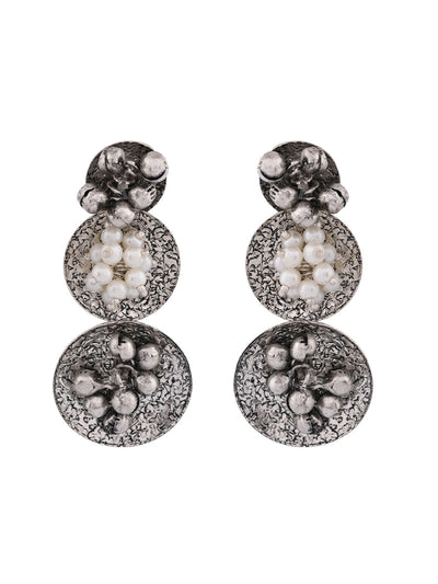 Fancy 3 Layer Dome Ghungroo Earrings