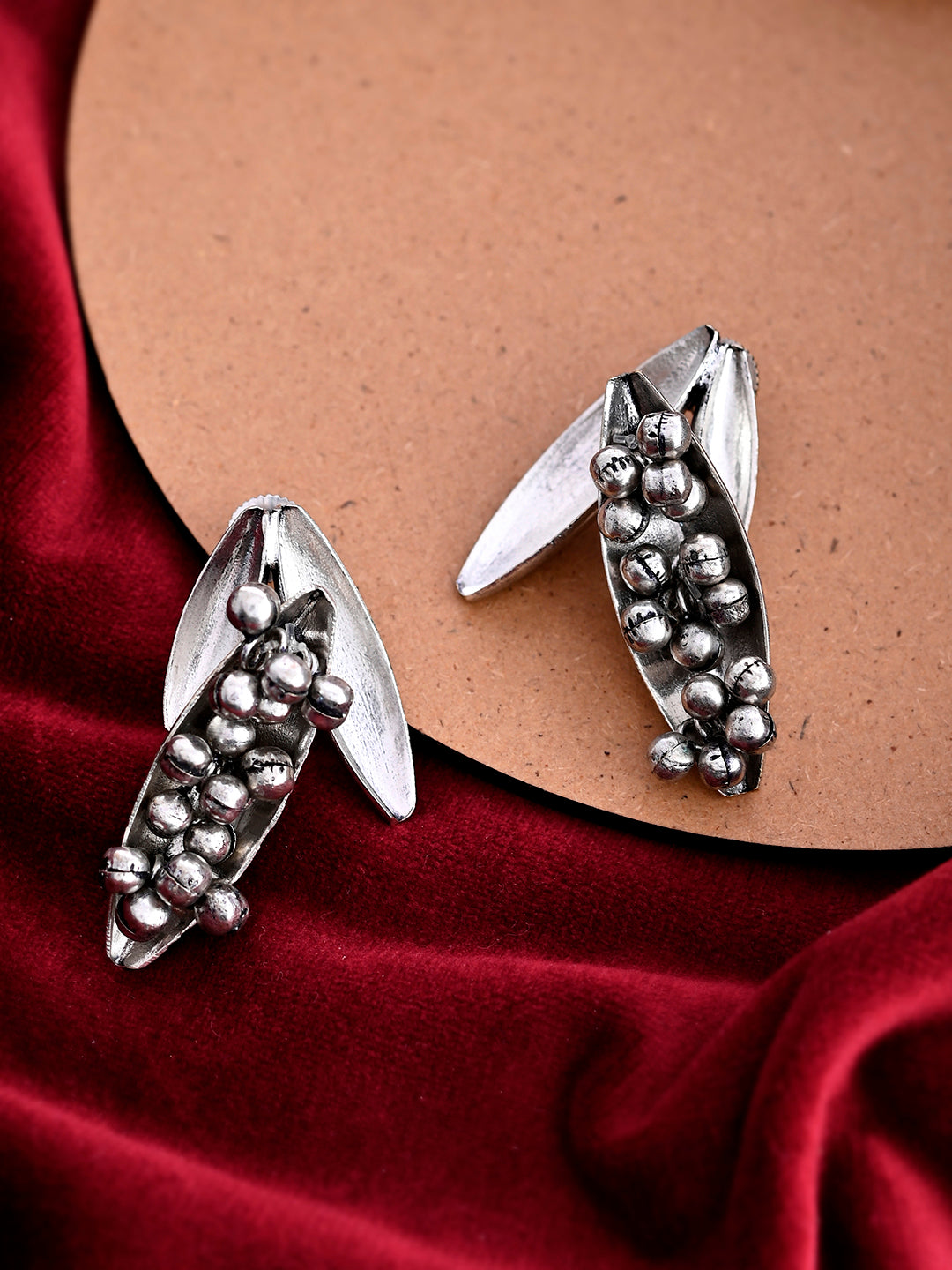 Fancy Boat Shaped Ghungroo Earrings