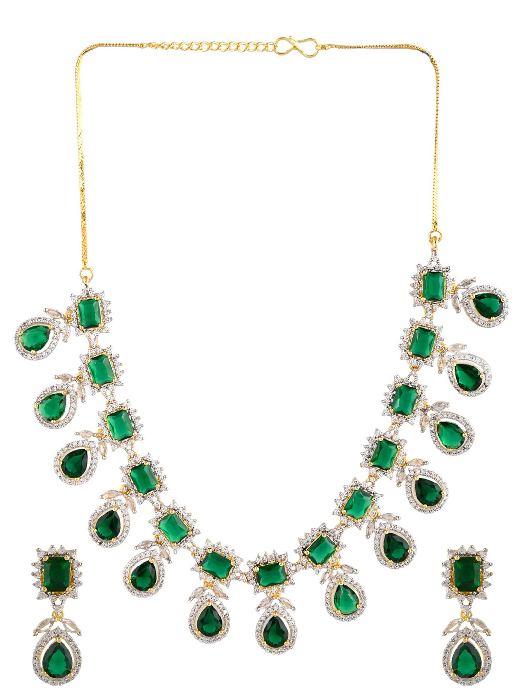 Emerald Green Ad Necklace Set