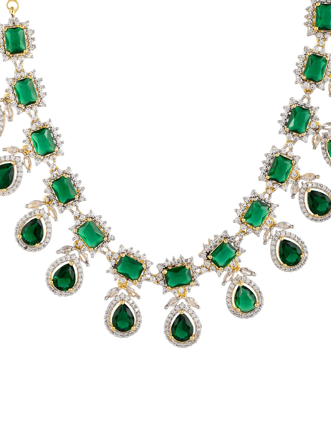 Emerald Green Ad Necklace Set