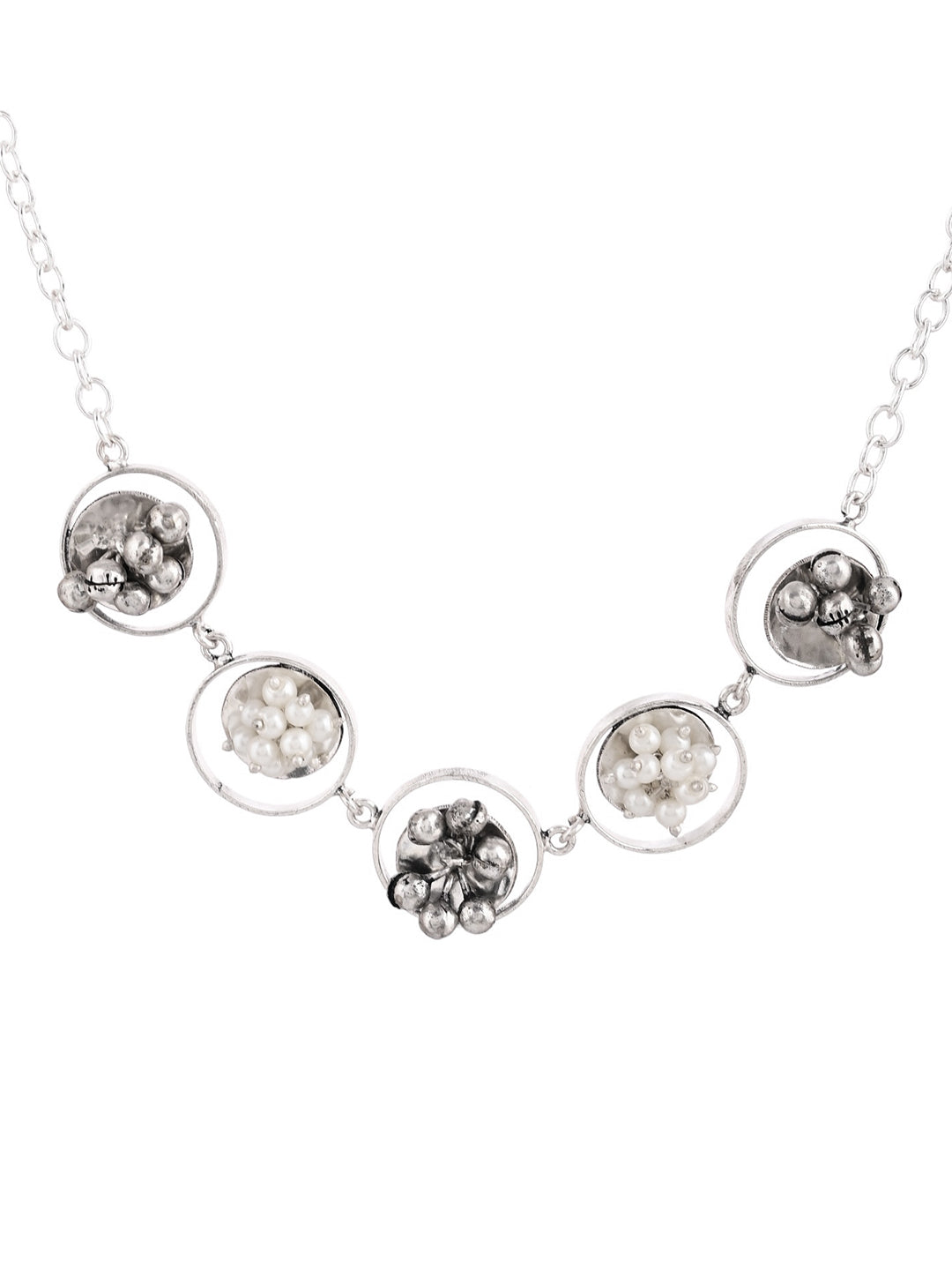 Fancy Round In Round Ghungroo Necklace