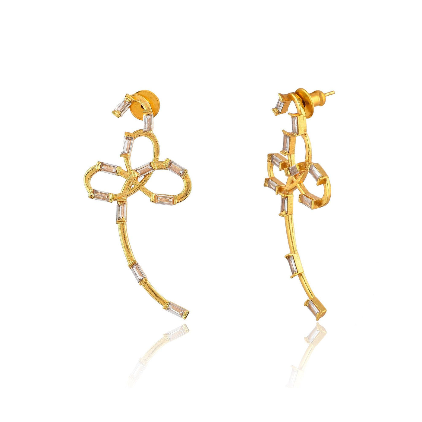 CZ Knot Earrings - Zuriijewels