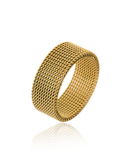 MESH CHAIN MENS RING