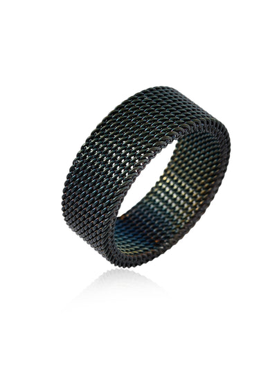 MESH CHAIN MENS RING