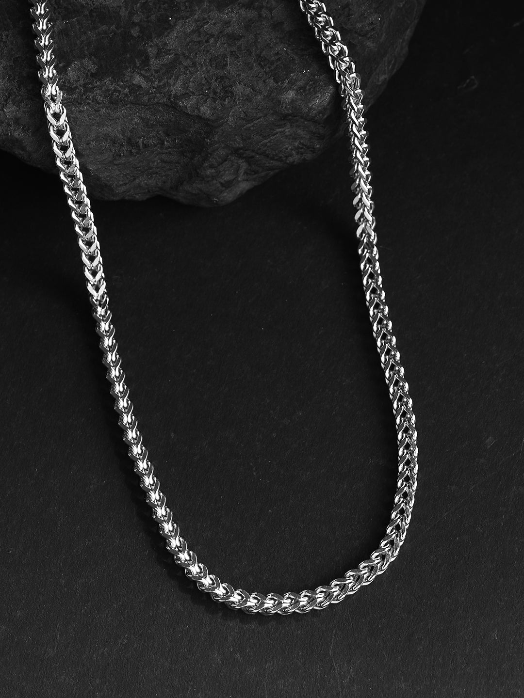 CLASSIC WHITE METAL MENS CHAIN