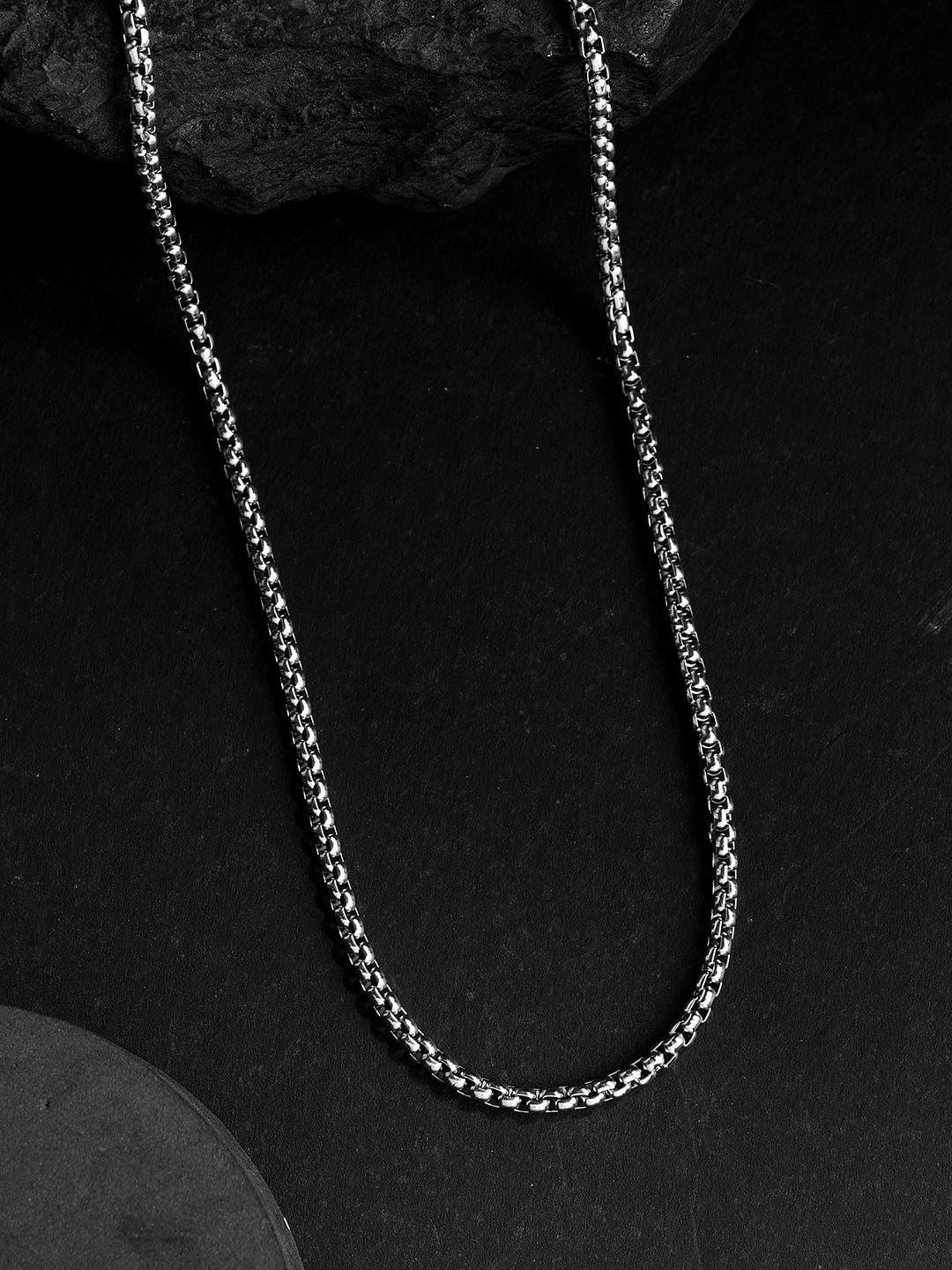 REGULAR WHITE METAL MENS CHAIN