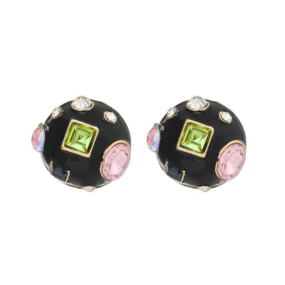 COCKTAIL BLACK MULTICOLOR STUDS