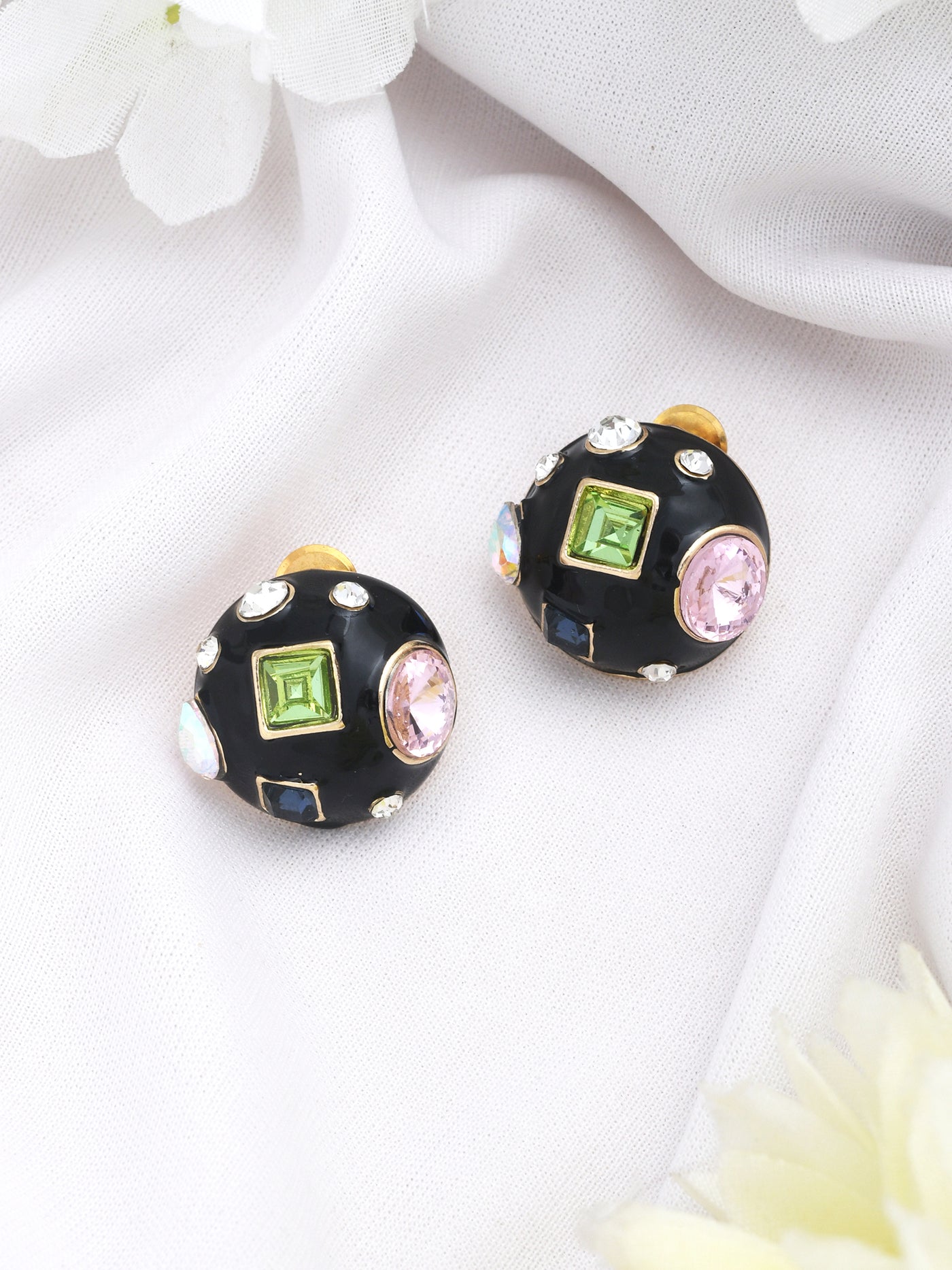 COCKTAIL BLACK MULTICOLOR STUDS