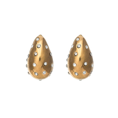 CZ TEAR DROP STUDS