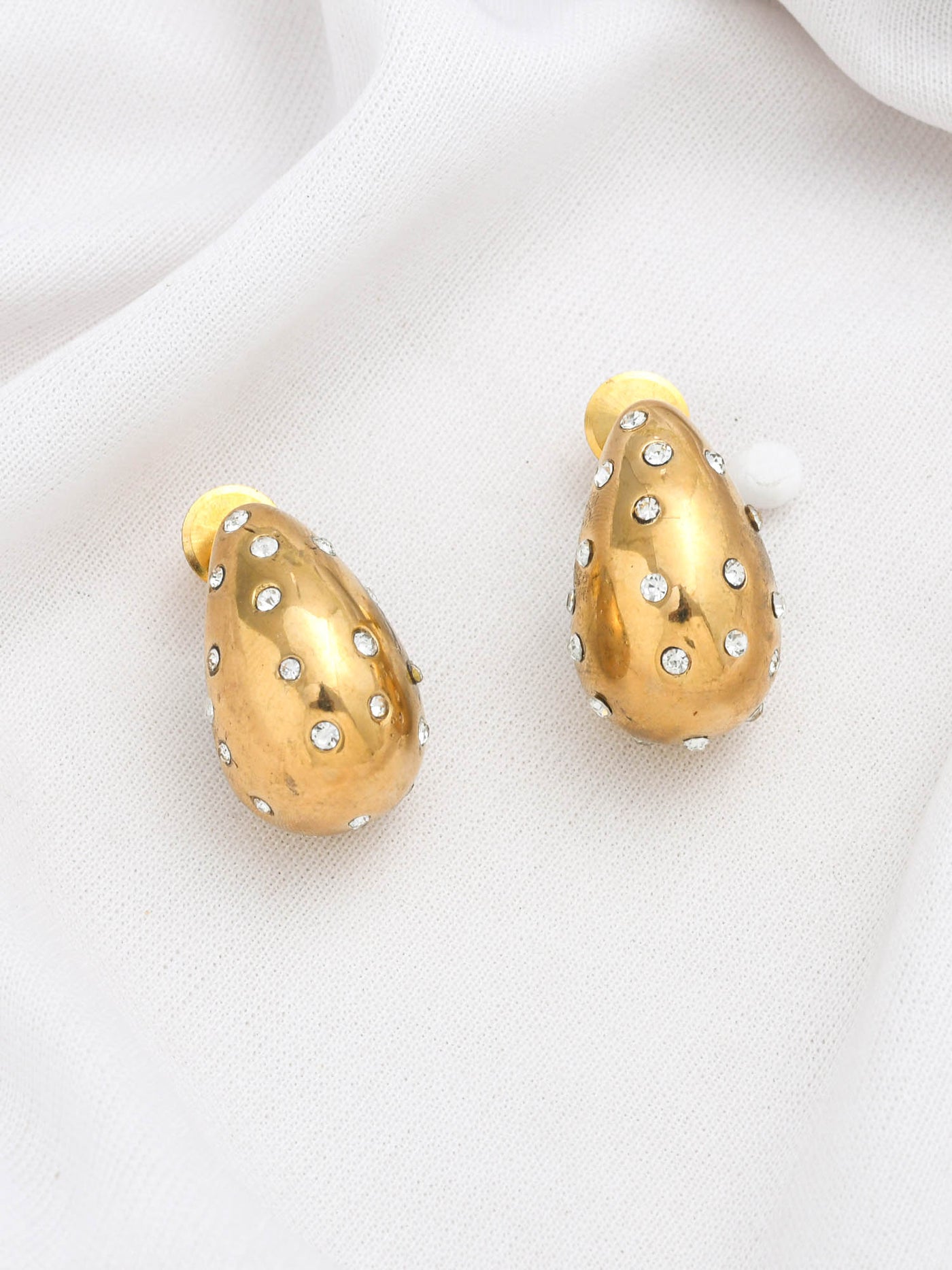 CZ TEAR DROP STUDS