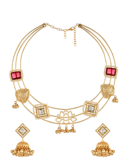 Samsara Kundan Hasli Necklace Set