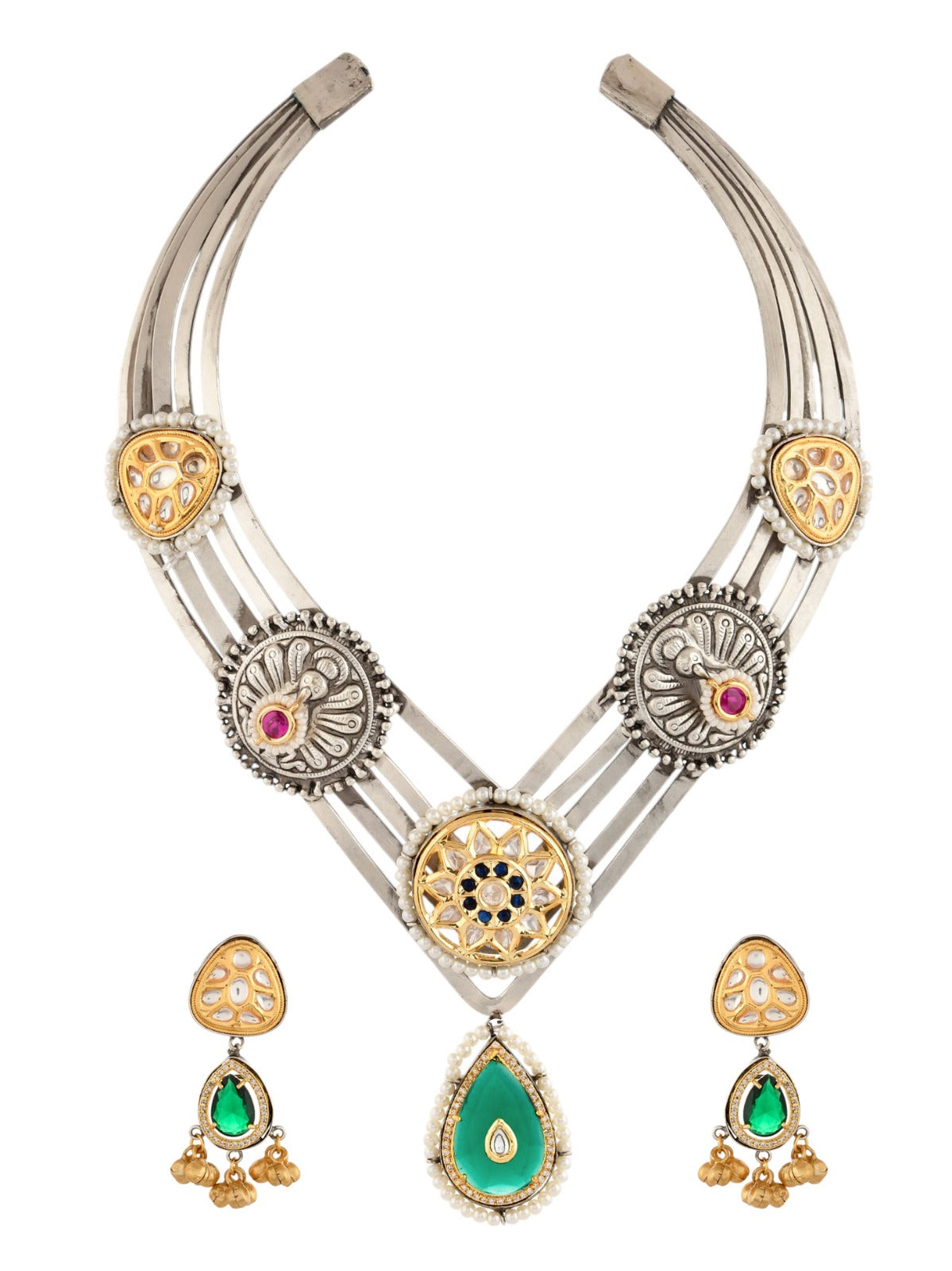 Khwaab Kundan Hasli Necklace Set