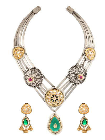 Khwaab Kundan Hasli Necklace Set