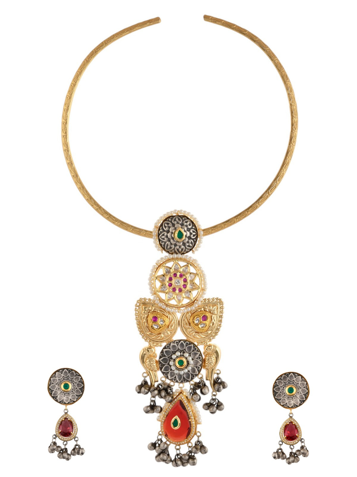 Dilkash Kundan Hasli Necklace Set