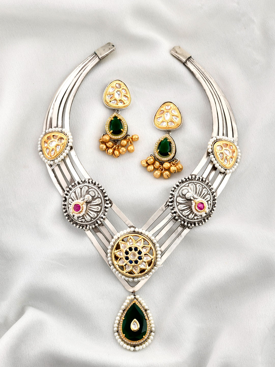 Khwaab Kundan Hasli Necklace Set