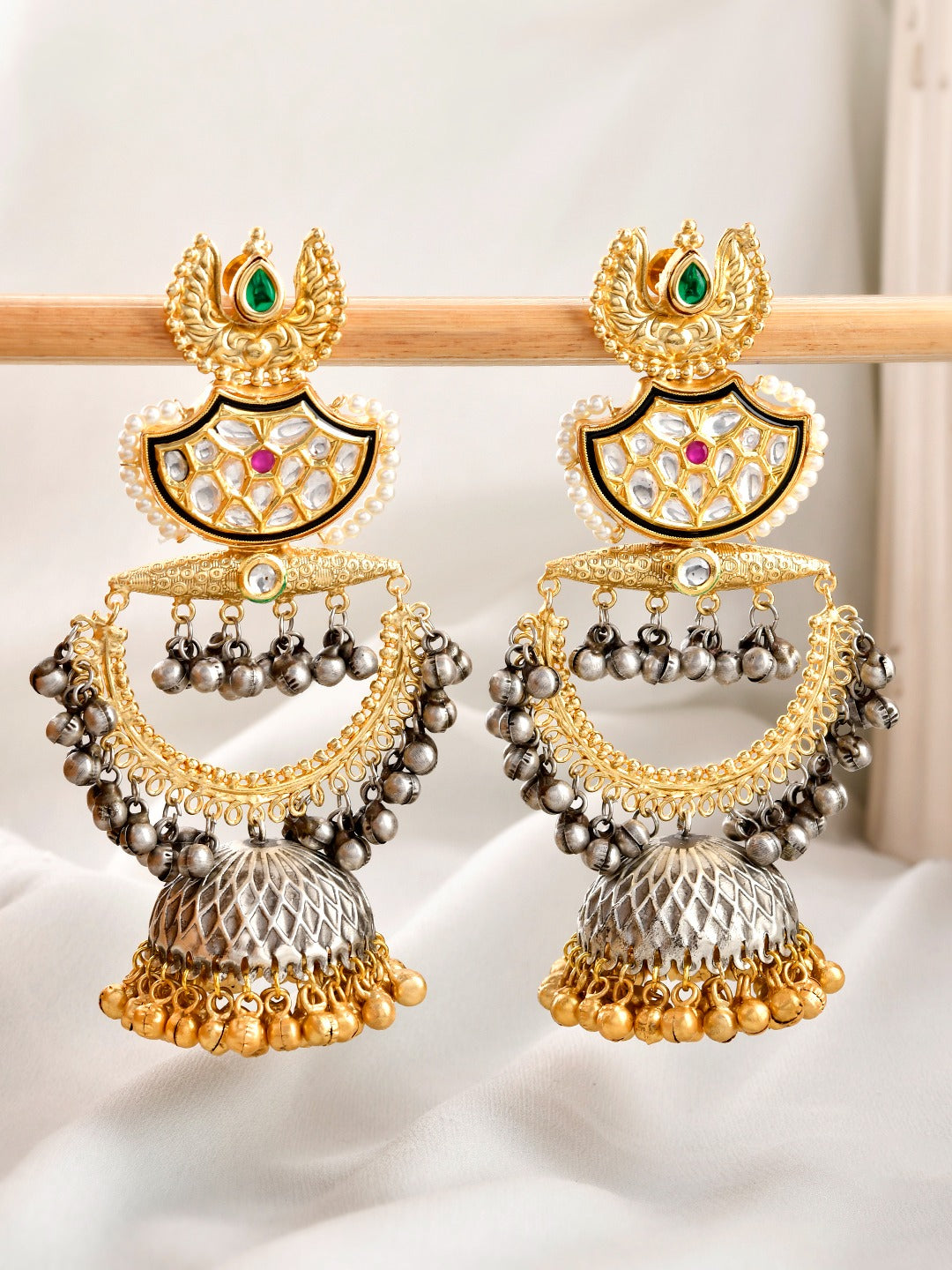 Fizza Jhumki Kundan Earrings