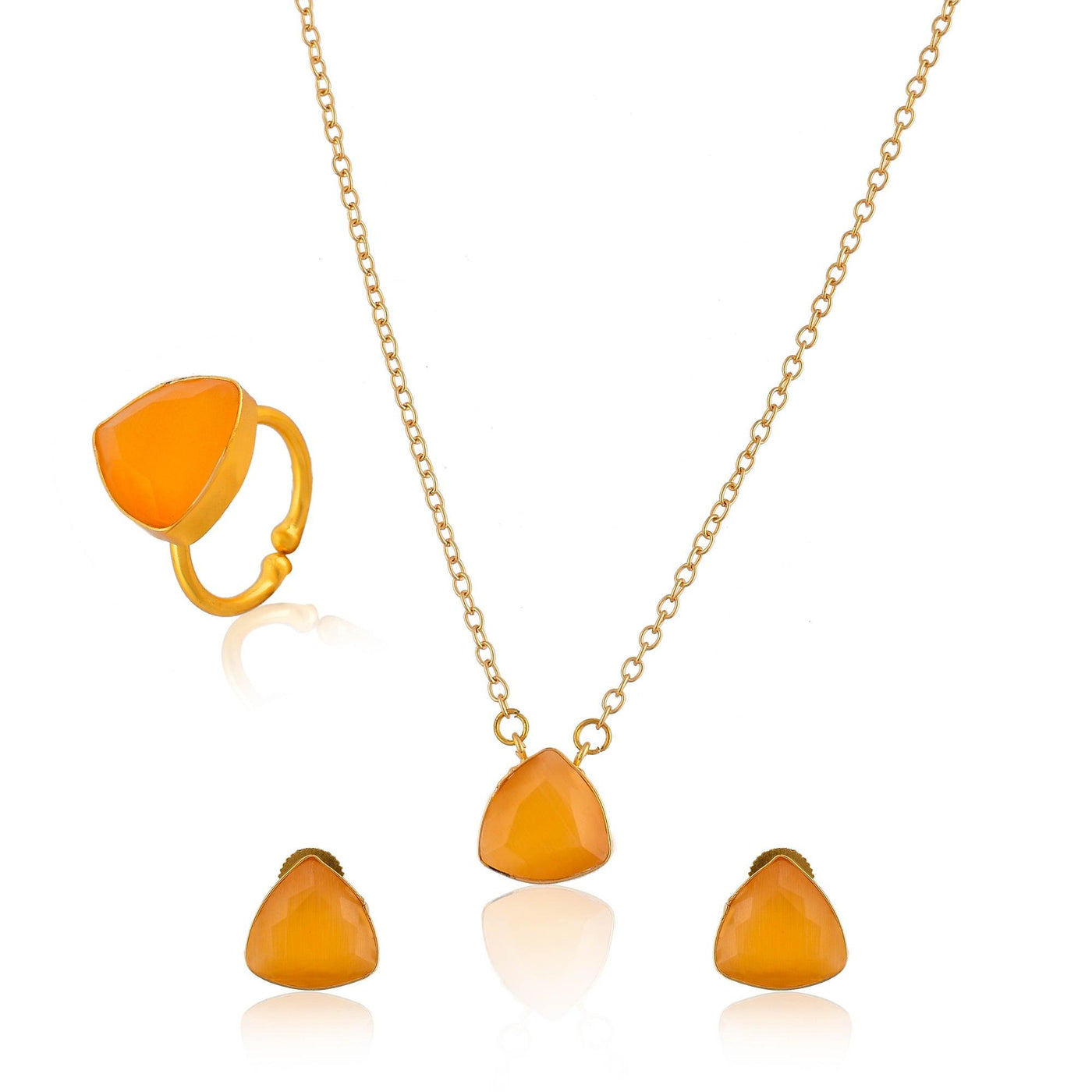 Triangle Stone 3PC. Set - Zuriijewels