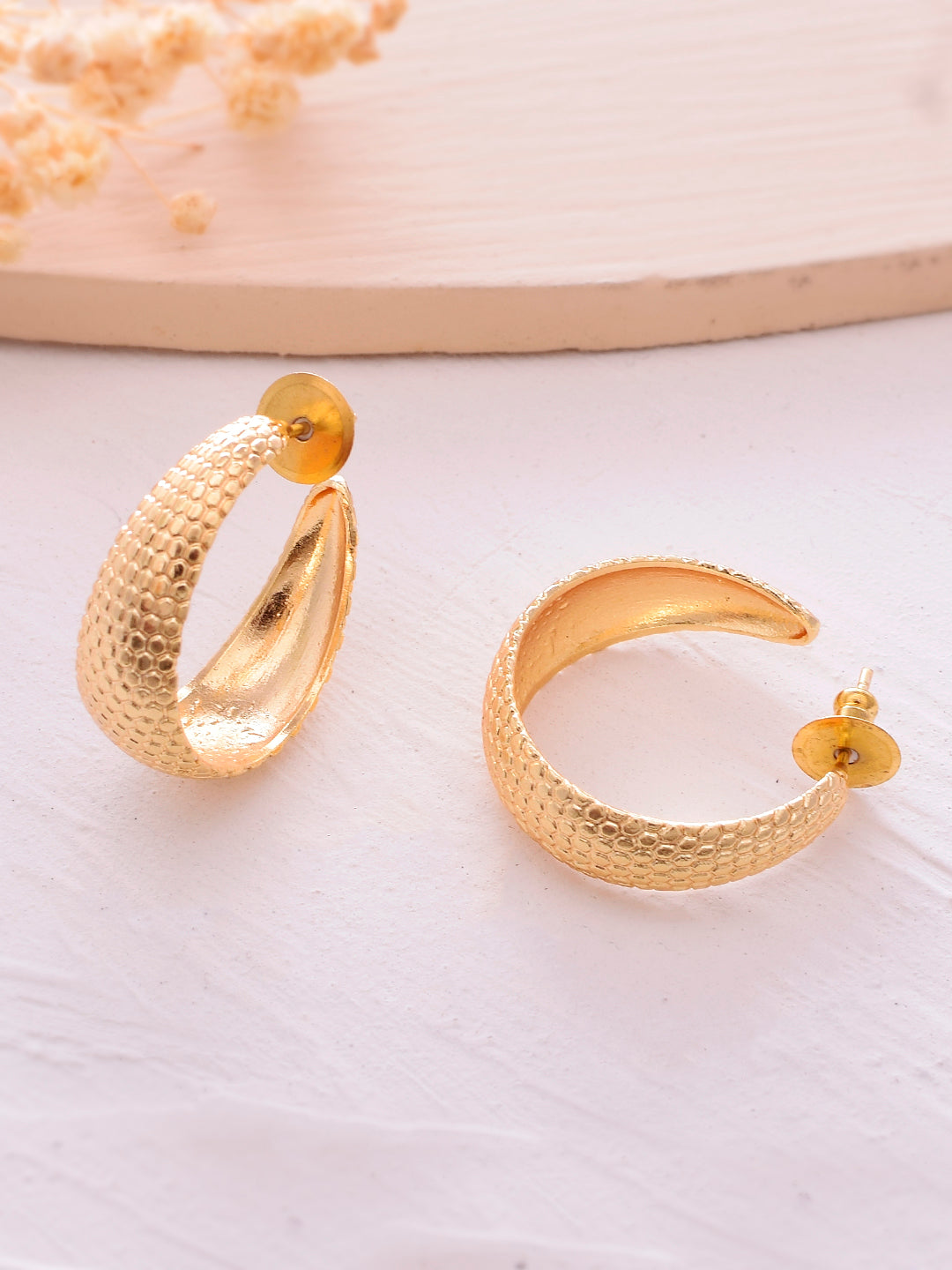 Snake Texture Hoops