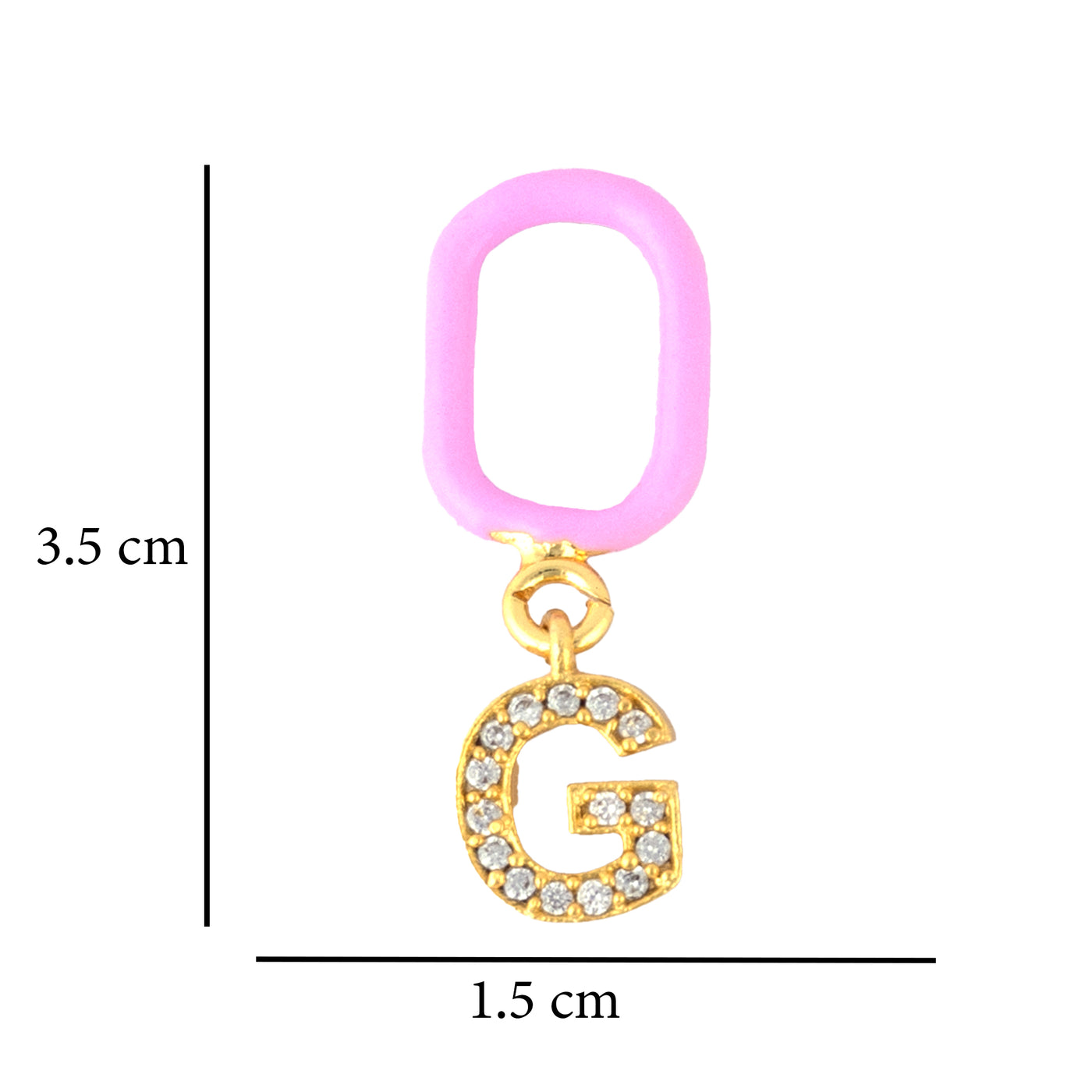 G Enamel Earring