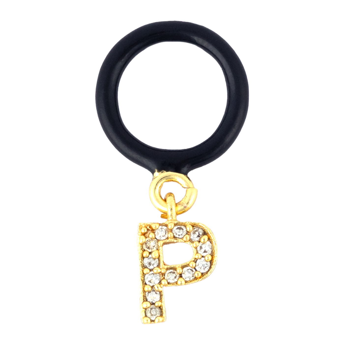 P Enamel Earring