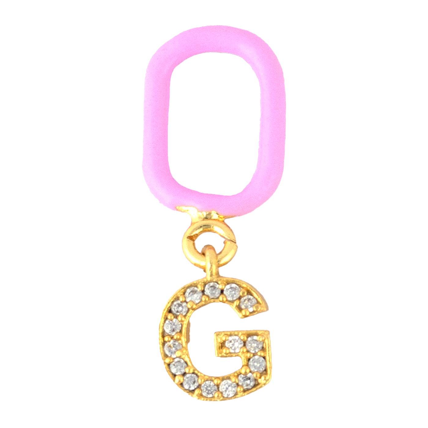 G Enamel Earring