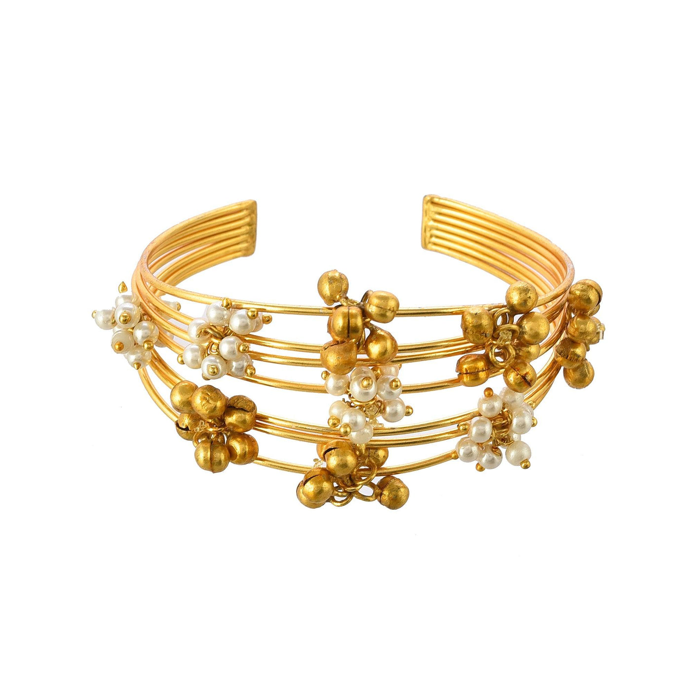 Fancy Multiwire Ghungroo Bracelet - Zuriijewels