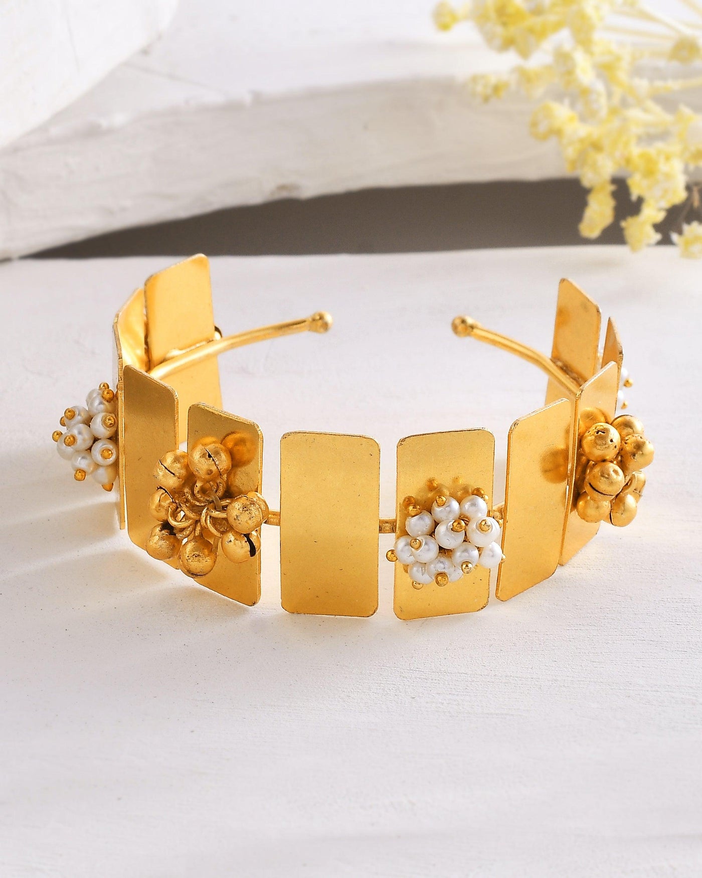 Fancy Rectangle Ghungroo Bracelet - Zuriijewels