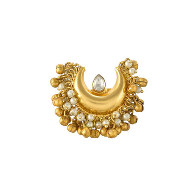 Fancy Chaand Ghungroo Ring - Zuriijewels