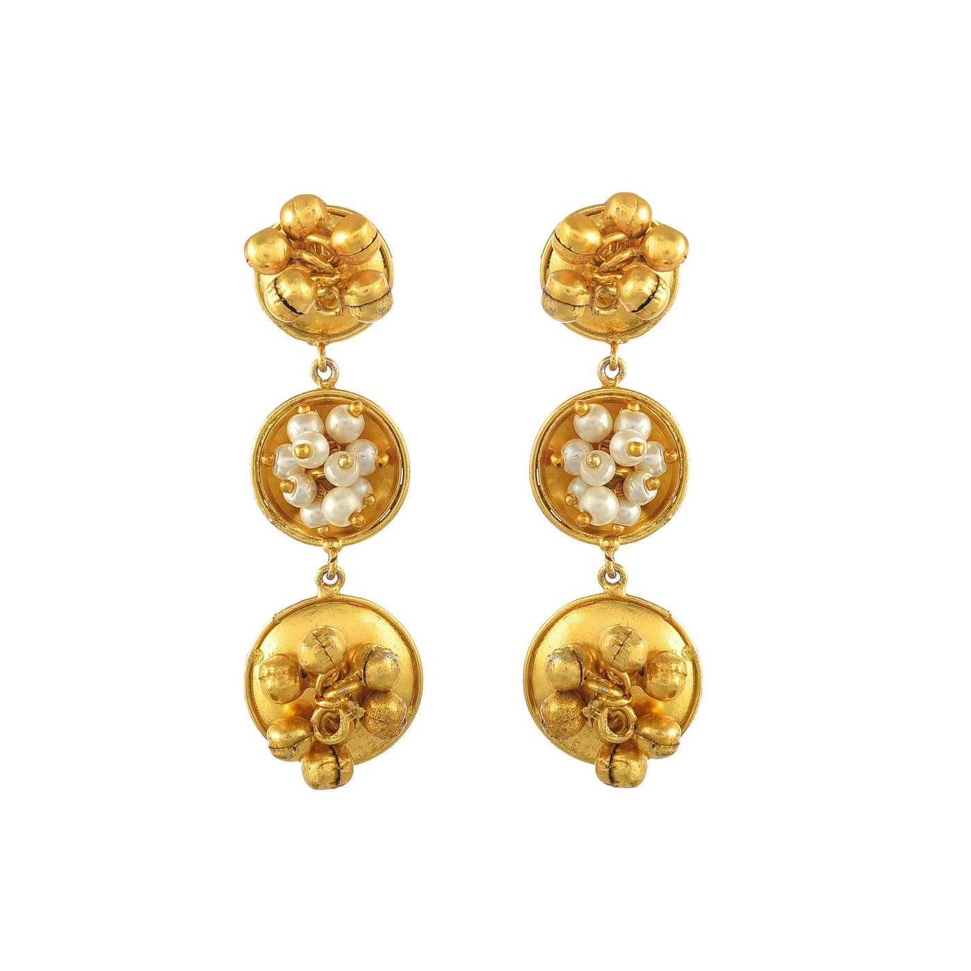 Fancy Round & Round Ghungroo Earring - Zuriijewels