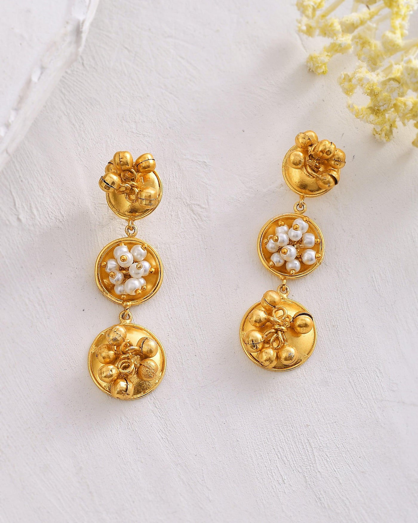 Fancy Round & Round Ghungroo Earring - Zuriijewels